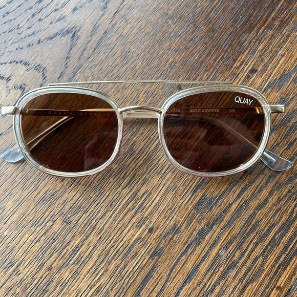 Quay Australia Accessories - 3 for $15 Sale!! Quay Gold Sunglasses With Brown Toned Lenses